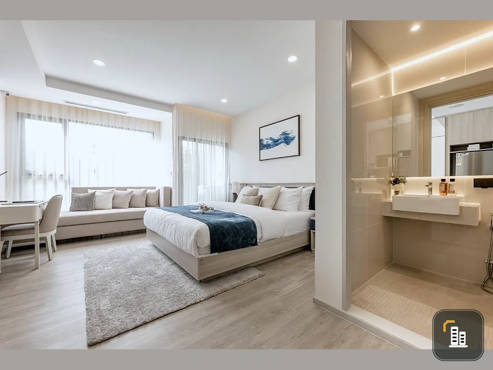 Sell down payment!! Origin Place Bangna, luxury condo MIXED USE, on Bangna-Trat Road, next to 2 electric train lines, good price, don't miss it!!