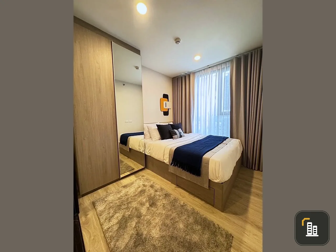 Down payment sale, So Origin Phahonyothin 69 Station, 6th floor room, north side, can see Don Mueang Airport, hurry up and grab it.