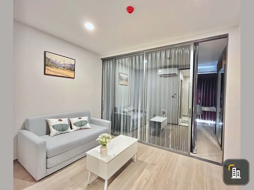 For rent Salaya One Residence, 4th floor, beautifully decorated room, ready to live in, fully furnished, you must not miss it.