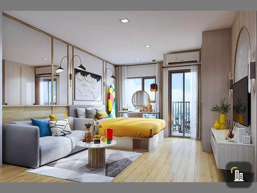 Selling down payment, Flo by Sansiri, high floor, good location, river view, lots of freebies, interested, hurry and book now.