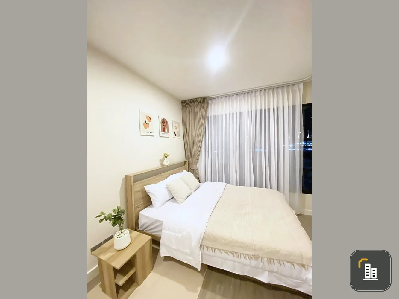 For rent: The Sky Sukhumvit, 5th floor, beautiful room, fully furnished, ready to move in. If interested, hurry and reserve now. Don't let it slip awa