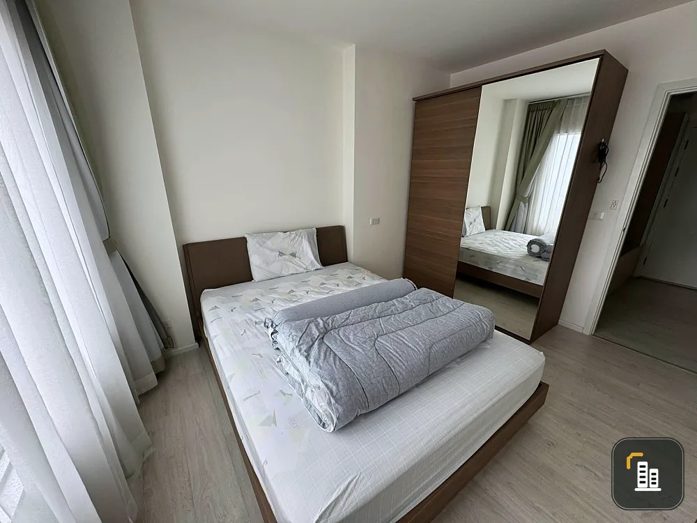 For sale: Aspire Sathorn-Tha Phra, corner room, very quiet, not crowded, high floor, beautiful view, has a balcony, book first, get it first.