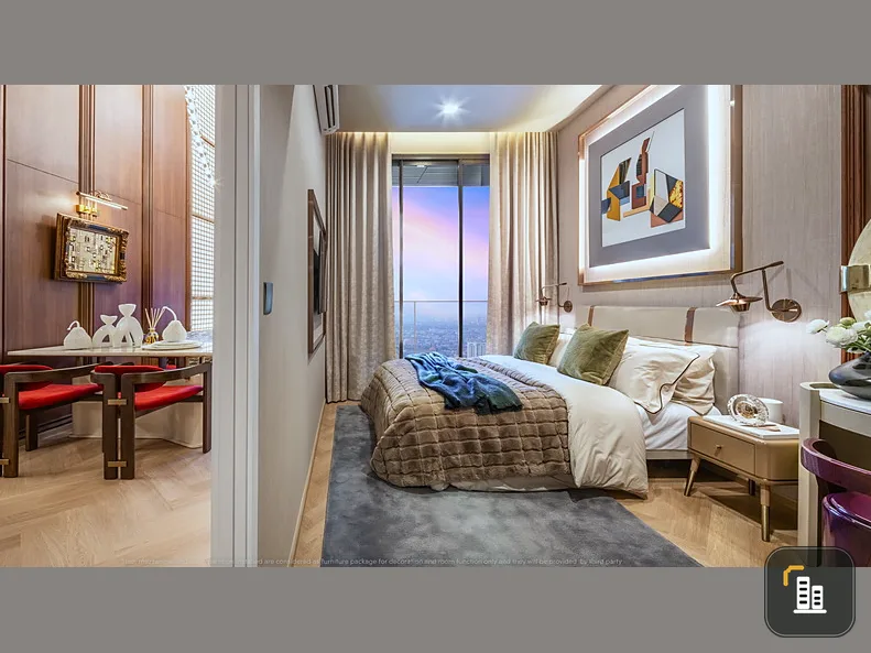 Down payment sale, Rhythm Charoen Nakhon Iconic, 19th floor, spacious room, great river view, easy on the eyes, hurry and reserve ownership.