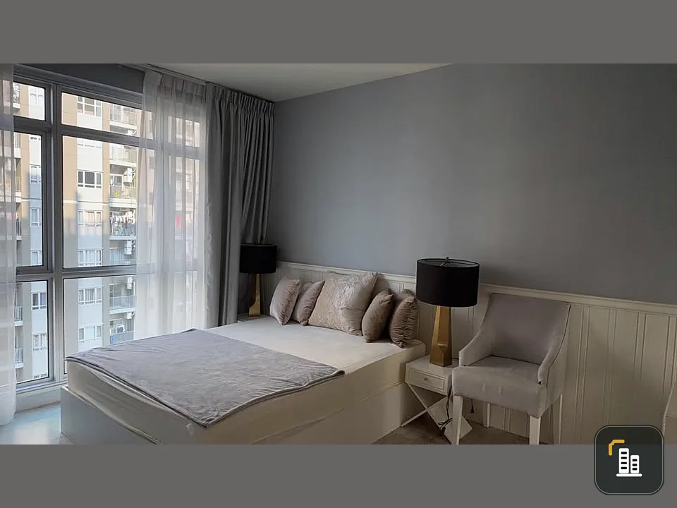 For sale: Manor Sanambinnam, high floor, with balcony with Chao Phraya River view and swimming pool view, fully furnished, don't miss out.