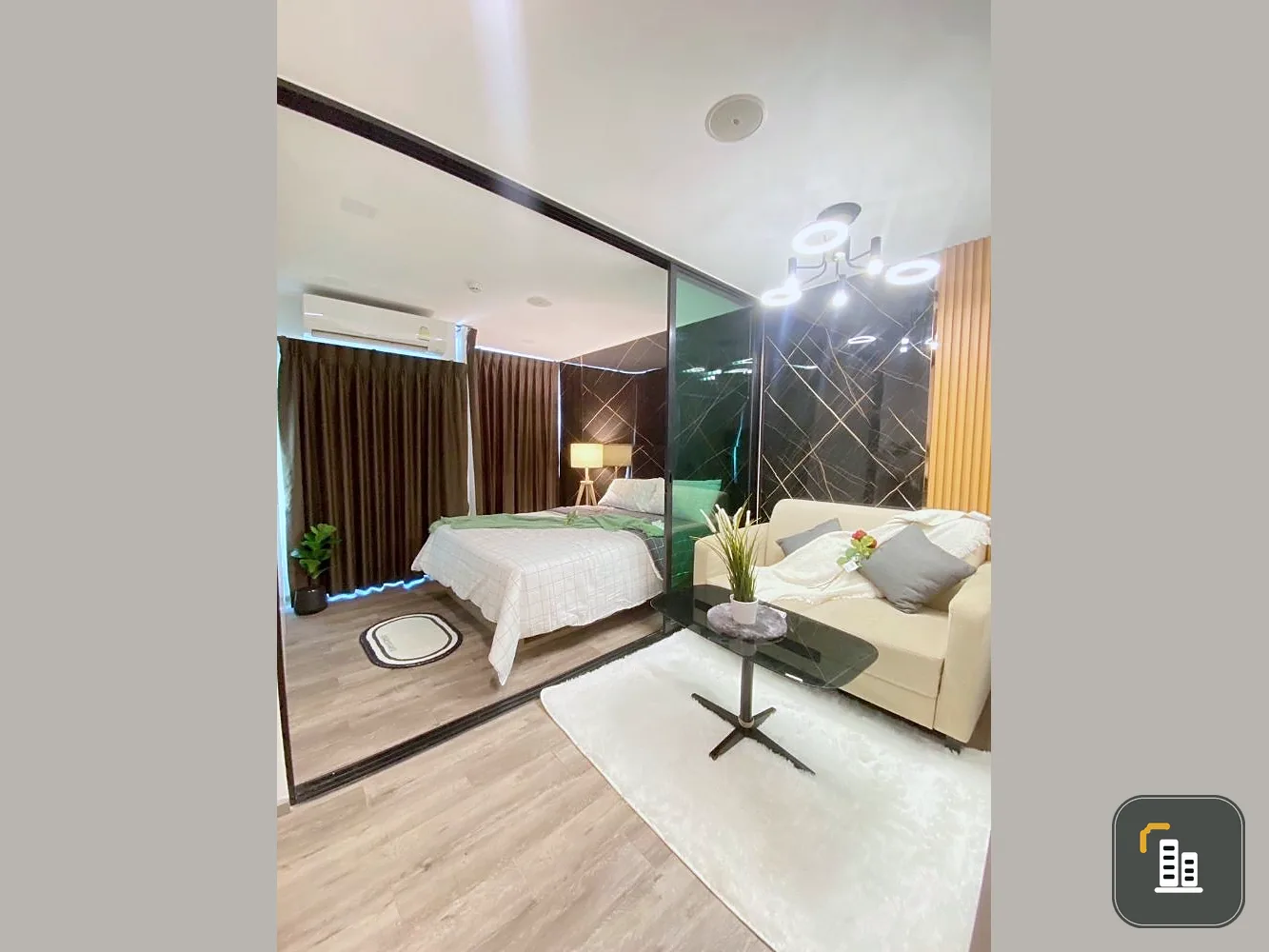 For sale: Brown Condo Phahol-Sapanmai, 7th floor, city view, beautiful room, fully furnished, reserve now, don't miss out, hurry!