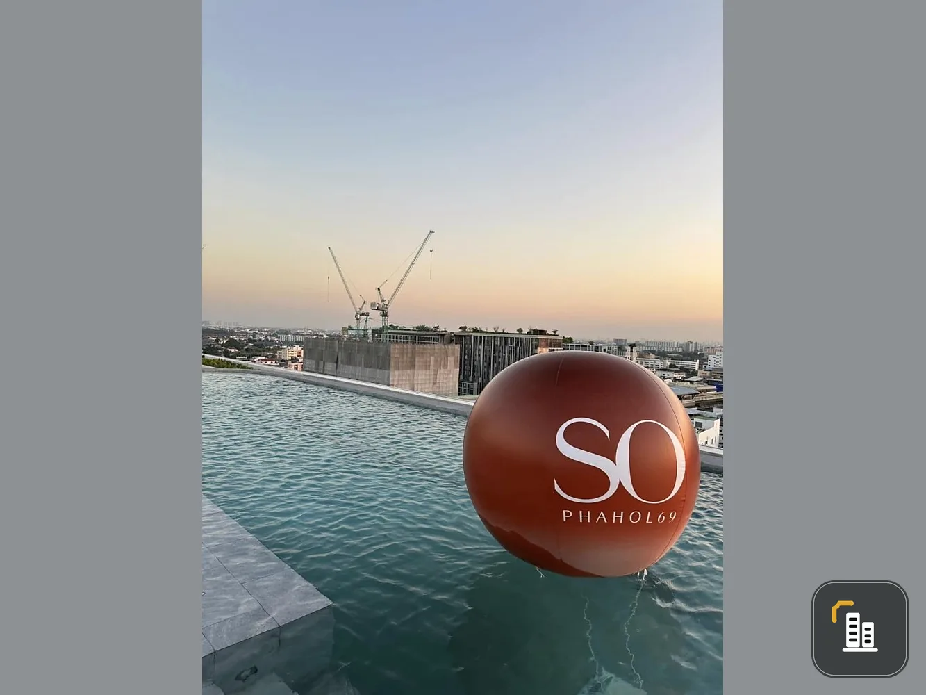 Selling down payment, So Origin Phahonyothin 69 Station, 12th floor room, north side, overlooking Don Mueang Airport, very worth booking