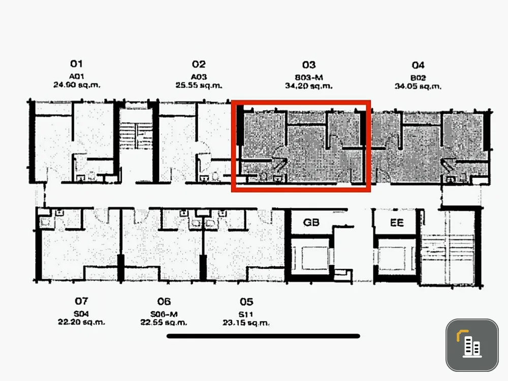 Selling down payment NUE RIVEREST Ratburana, 25th floor, 1 bedroom plus room. Interested in owning it? Hurry and reserve now.