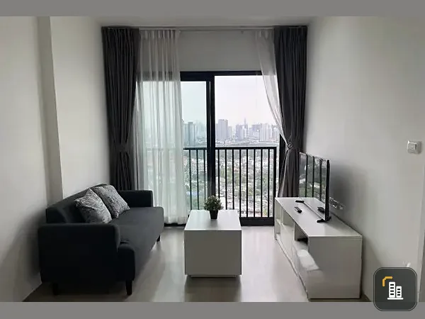 For rent!! Condo The Base Petchkasem 25th floor with balcony, fully furnished, ready to move in, hurry up and book now!!