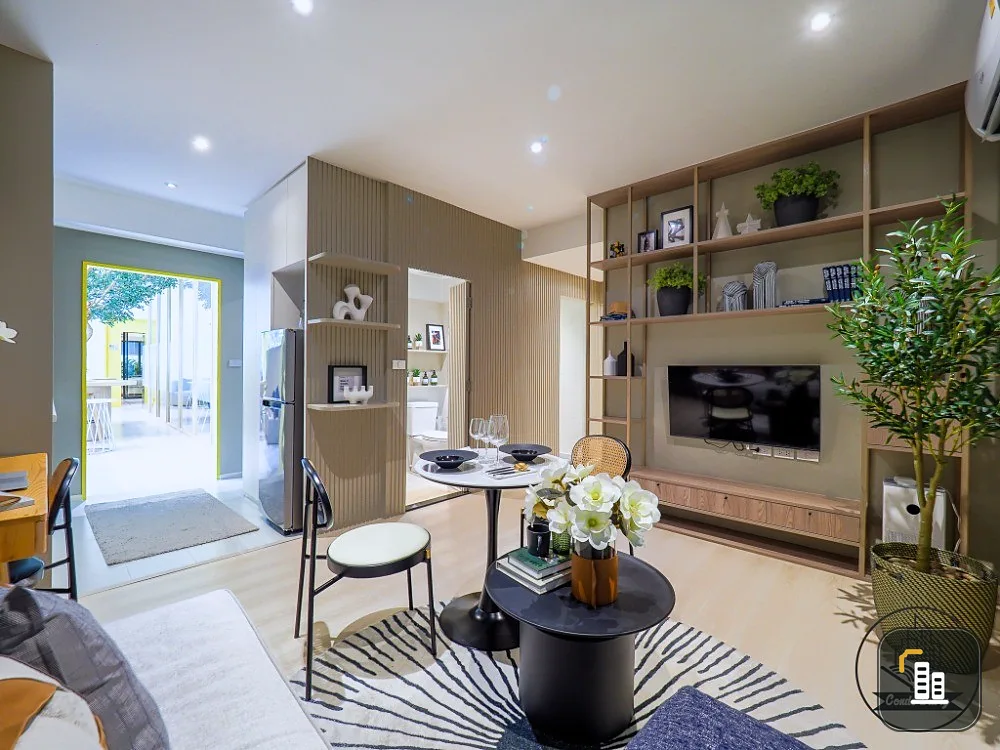 Down payment for sale, Now Mega, 9th floor, Building B, corner room, large, private, fully furnished, hurry and become the owner.