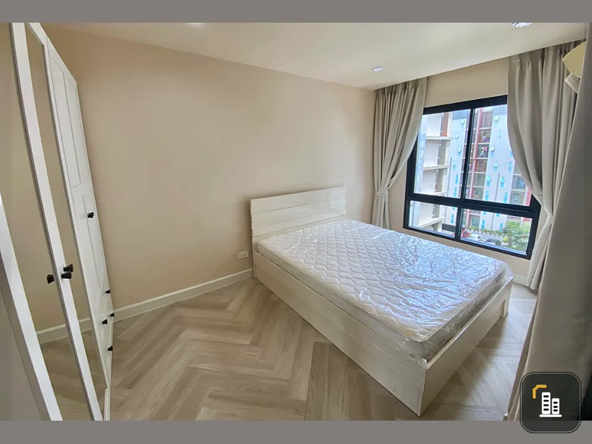 For rent, D2 Bangsaen, 6th floor, spacious room, fully furnished, ready to move in, complete, all here in one place.