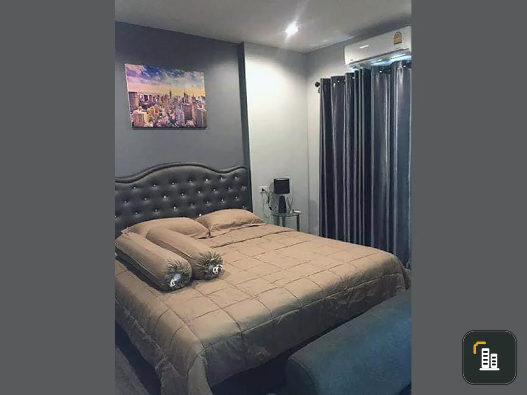 Condo for rent, The Rich Sathorn - Taksin, beautiful decorated room elegant black tone Great city view, come to rent