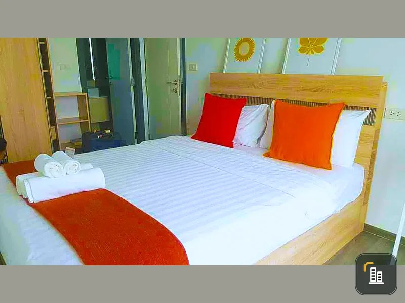 For rent, The Rich Sathorn-Taksin, brightly decorated room, add freshness with city views, cute price, hurry to reserve