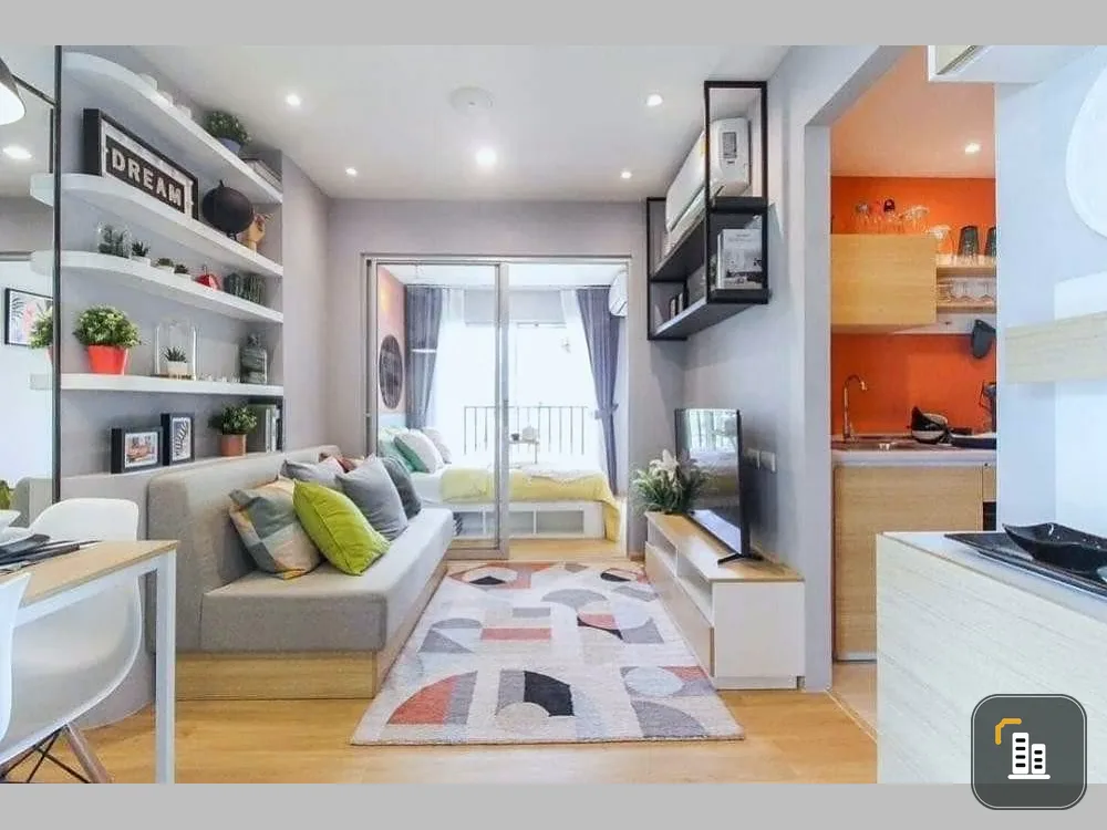 For sale: Sena Kit BTS Saphan Mai, 4th floor, not very high, fully furnished room, ready to move in. You must not miss it.