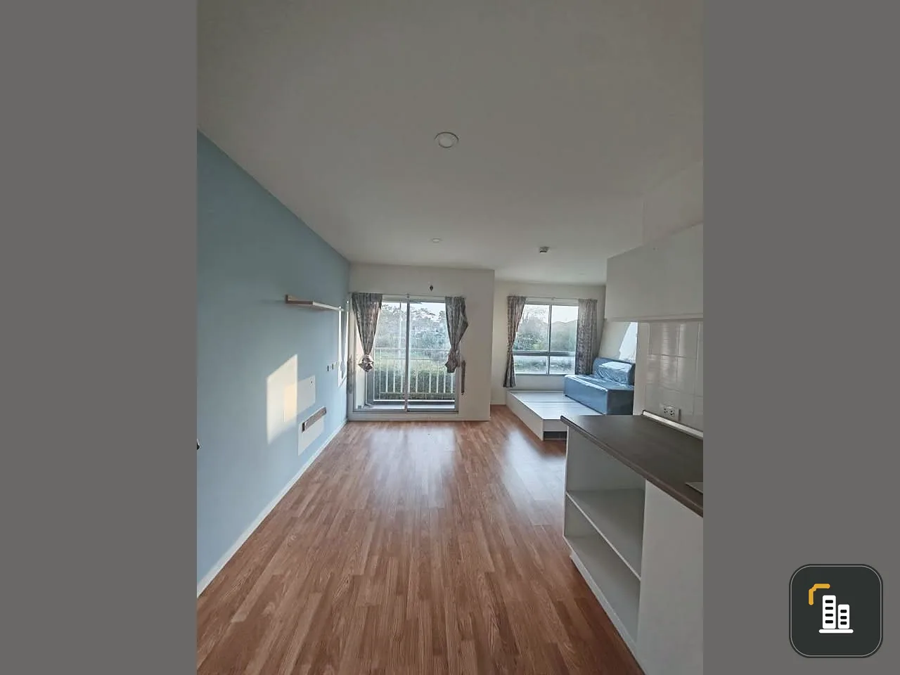 For sale: Lumpini Ville Phra Nang Klao-Riverview, has a swimming pool, rice field view, empty room, good condition, book first, get it first.