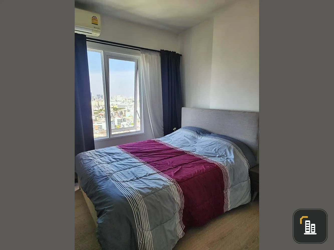 For rent!! Condo Chapter One Eco Ratchada-Huai Khwang, 15th floor, Building E, fully furnished, ready to move in, book now!!