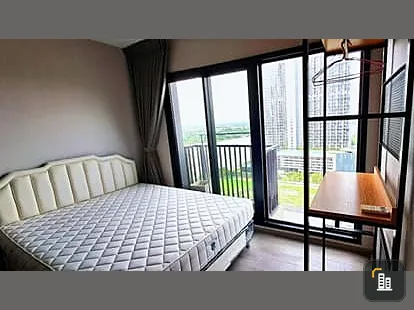For sale, for rent, The Politan Rive, corner room, size 31 sq m, 19th floor, fully furnished, fully equipped, hurry and reserve.