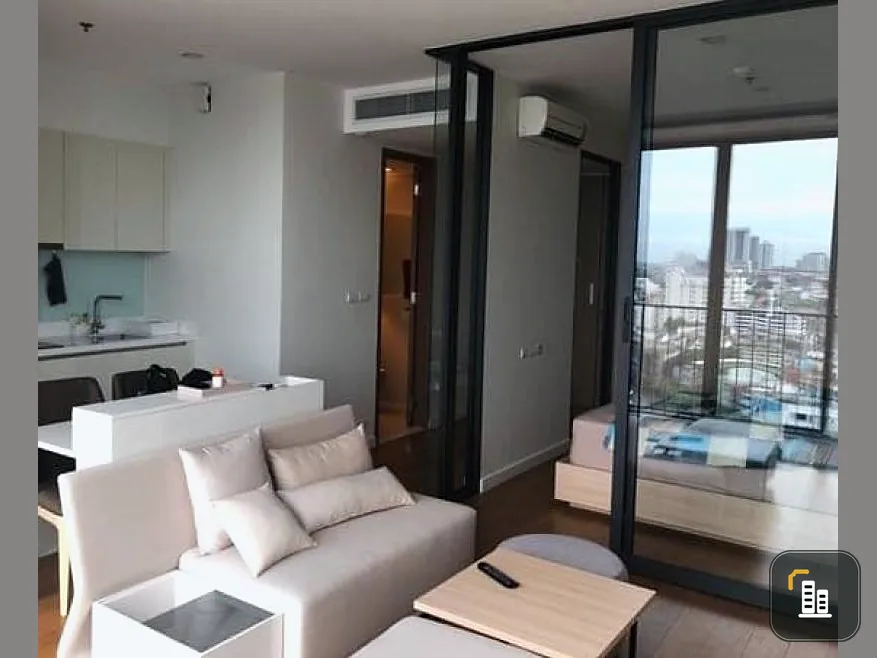For rent, Bright Wongwian Yai, fully furnished, full electrical appliances 16th floor, great view, don't wait, move quickly.