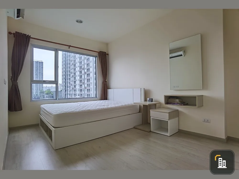 For rent: Aspire Ratchada-Wongsawang, 2 bedrooms, 9th floor, swimming pool view, fully furnished, nice to live in, book now, urgently.