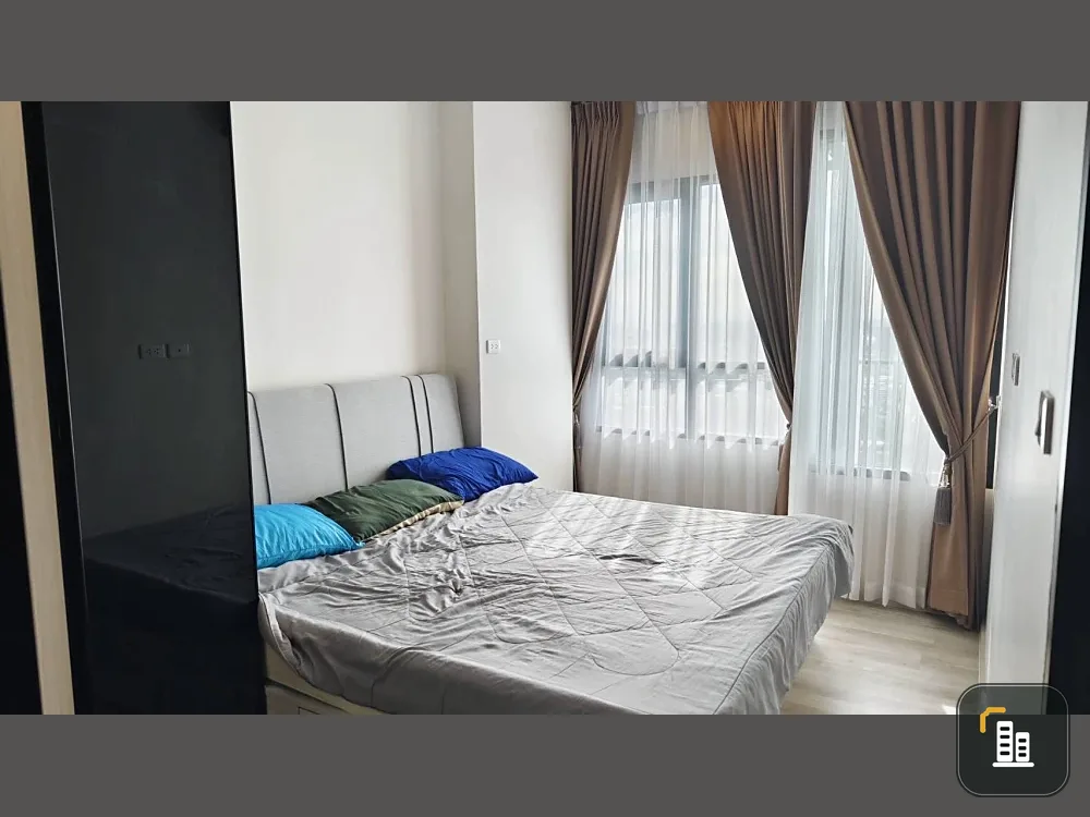 For sale or rent: Niche Mono Mega Space Bangna, 38th floor, very high floor, great city view, fully furnished, book now and you won't be disappointed.