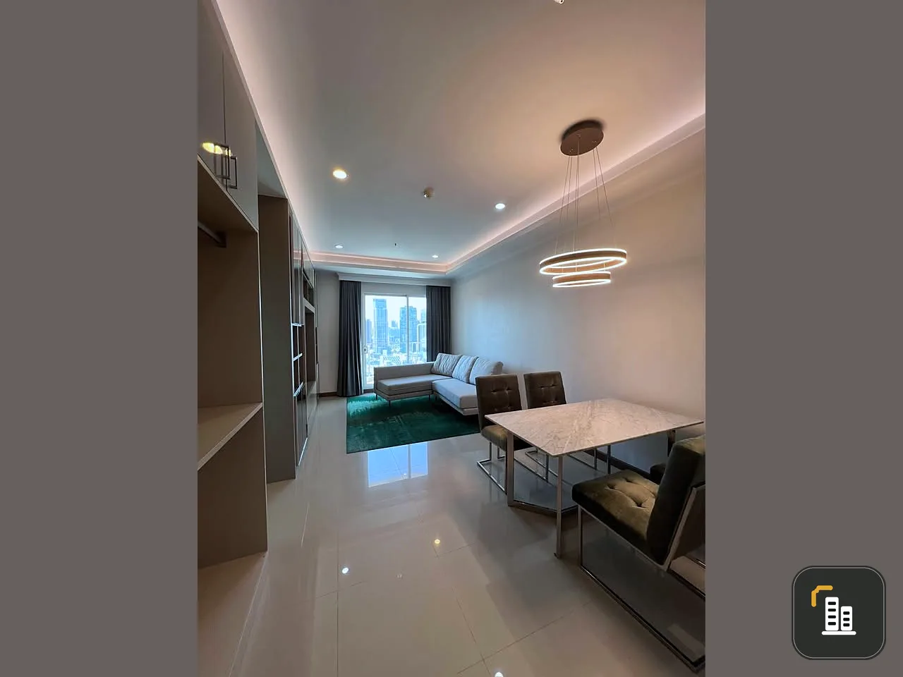 For rent Supalai Elite Payathai, 25th floor, high floor, fully furnished, hurry before you miss out.