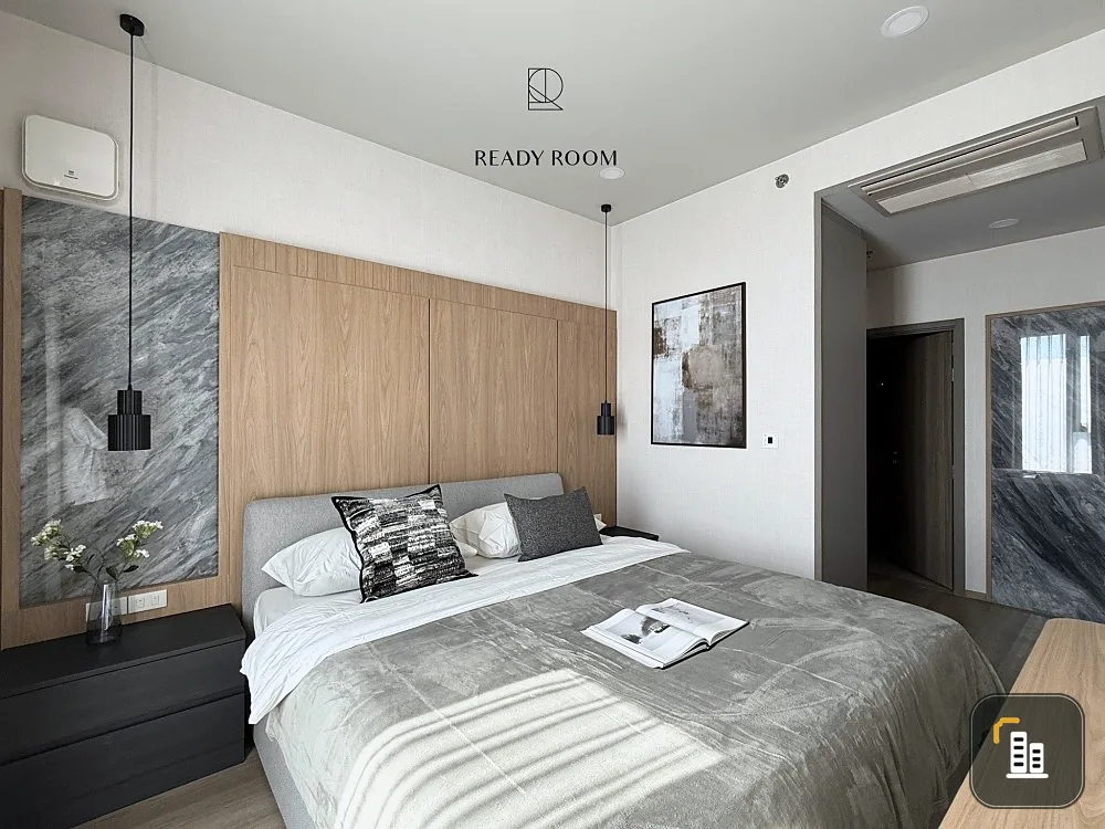 For rent Wisdom The Forestias, 38th floor, 2 bedrooms, the largest on the floor, beautifully decorated, urgent