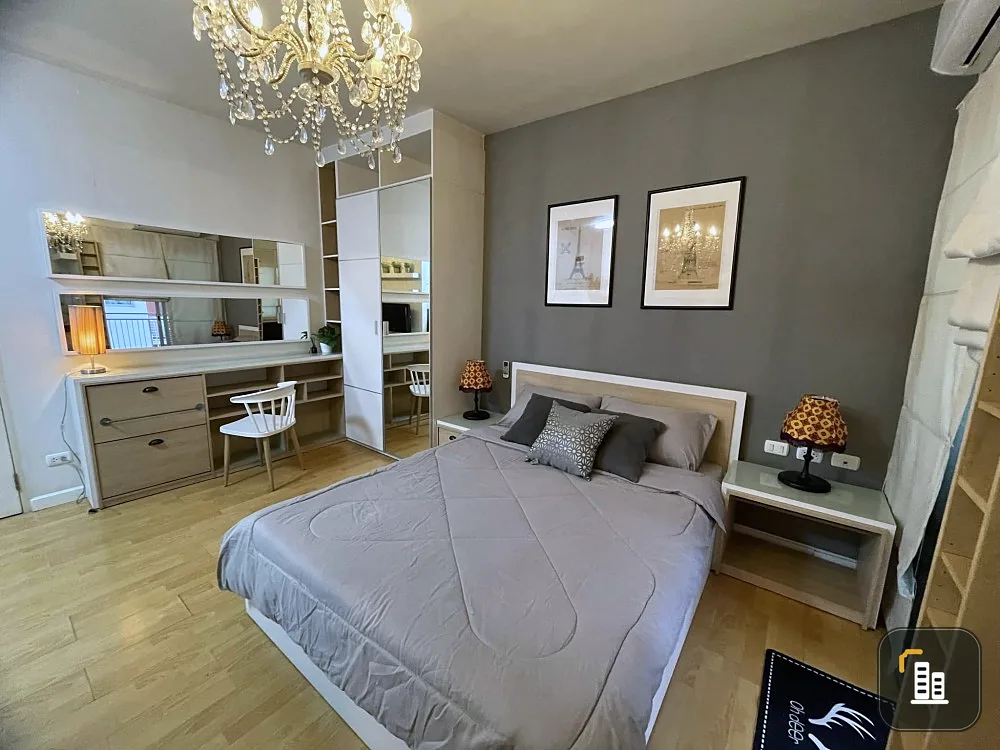For rent: My Condo Sukhumvit 103, 2nd floor, beautiful room, fully furnished, reserve now, hurry!
