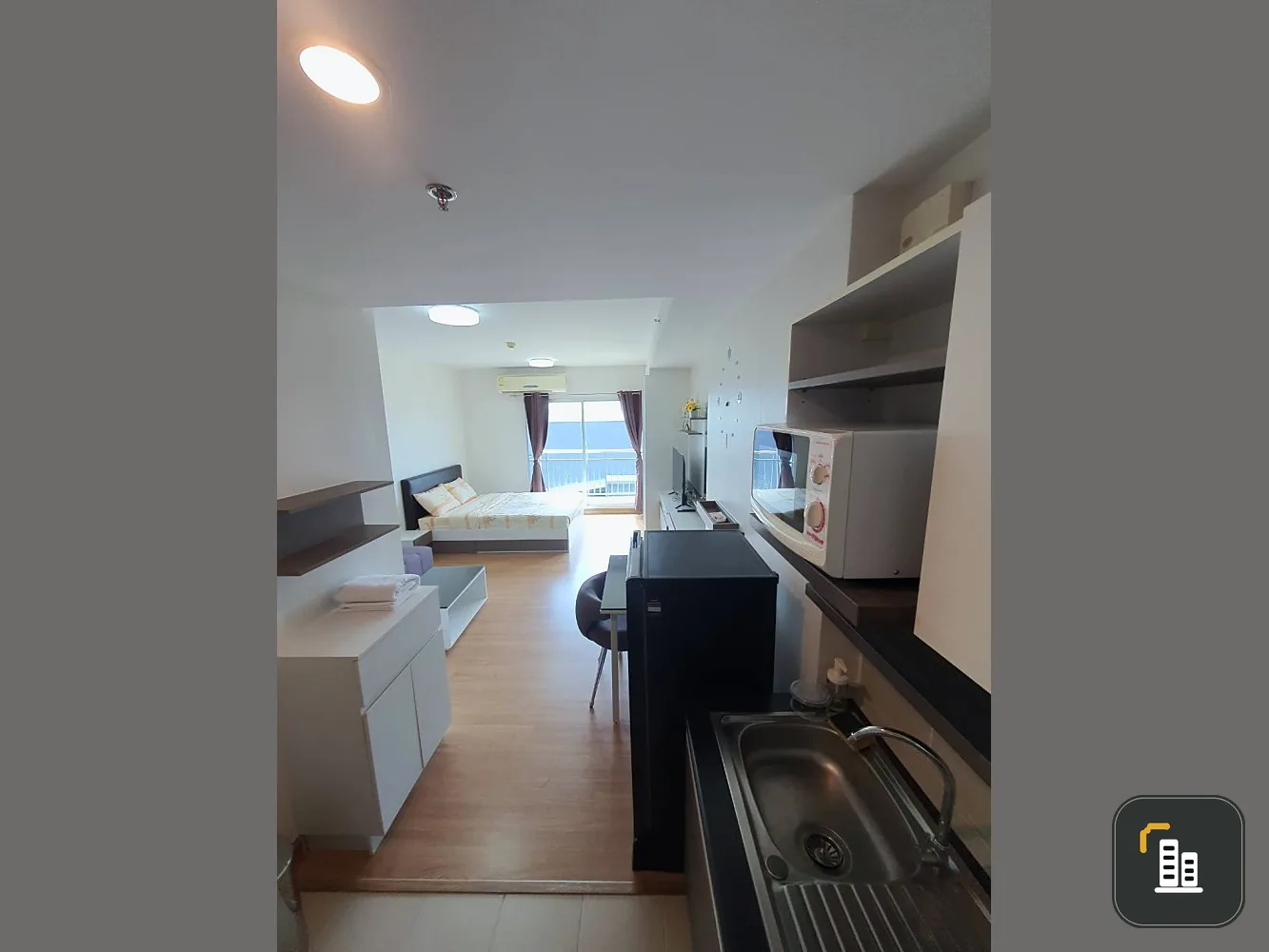 For rent Supalai Marey Pattaya (South Pattaya) Studio 32 sq m. 7th floor City View, full facilities, book now