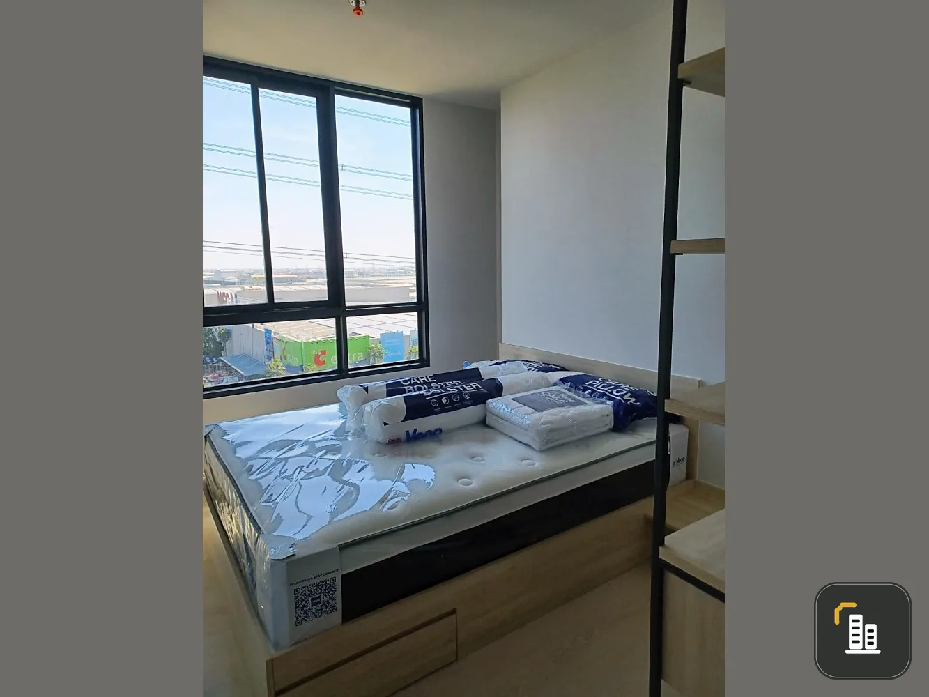 For rent: Noble New Mega Plus Bangna, 2 bedrooms, 2 bathrooms, view of Mega Bangna shopping mall, ready to move in!!
