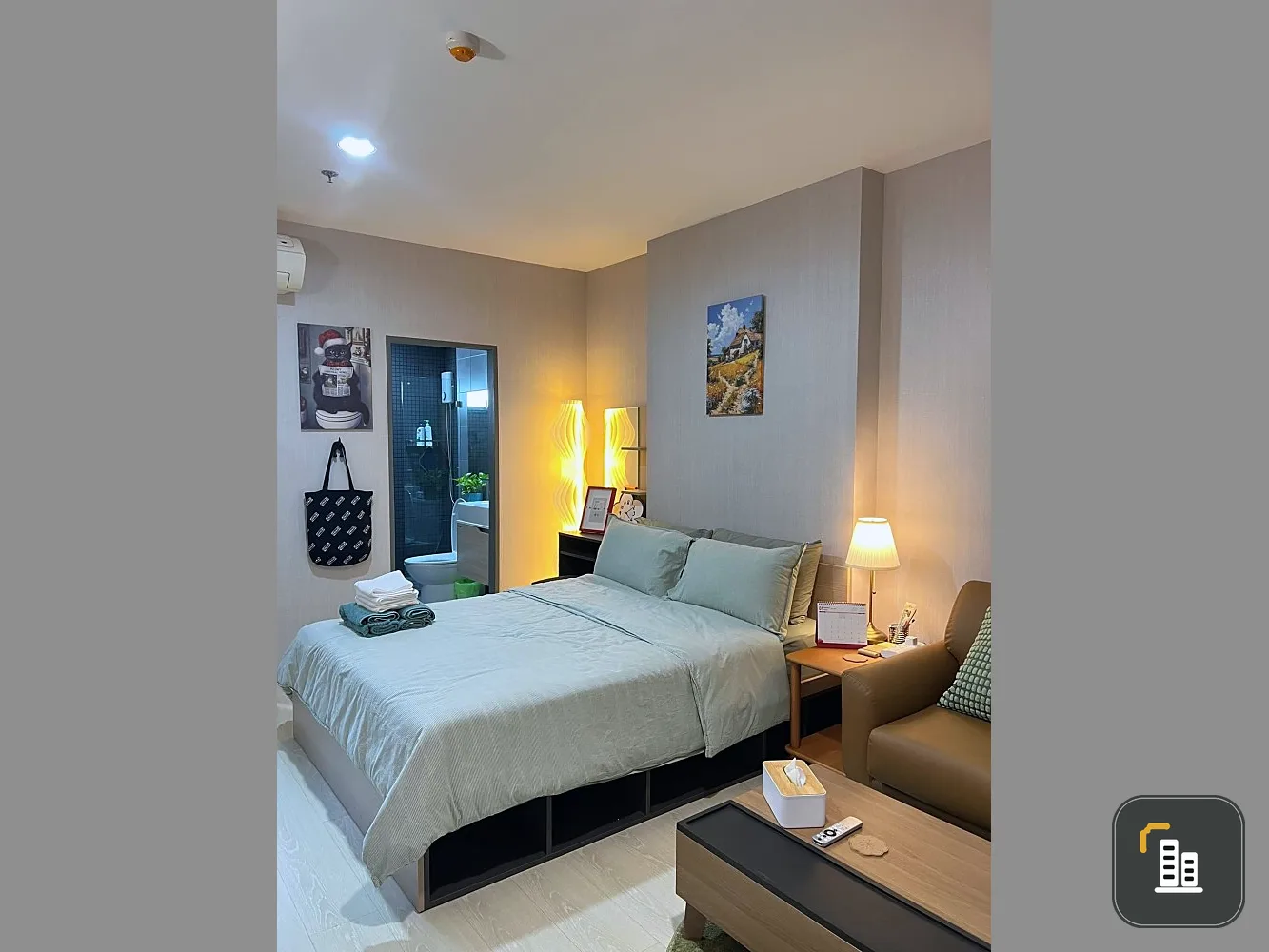 Condo for rent, Ideo Sukhumvit 115, studio room, fully furnished, electrical appliances, just come and move in.