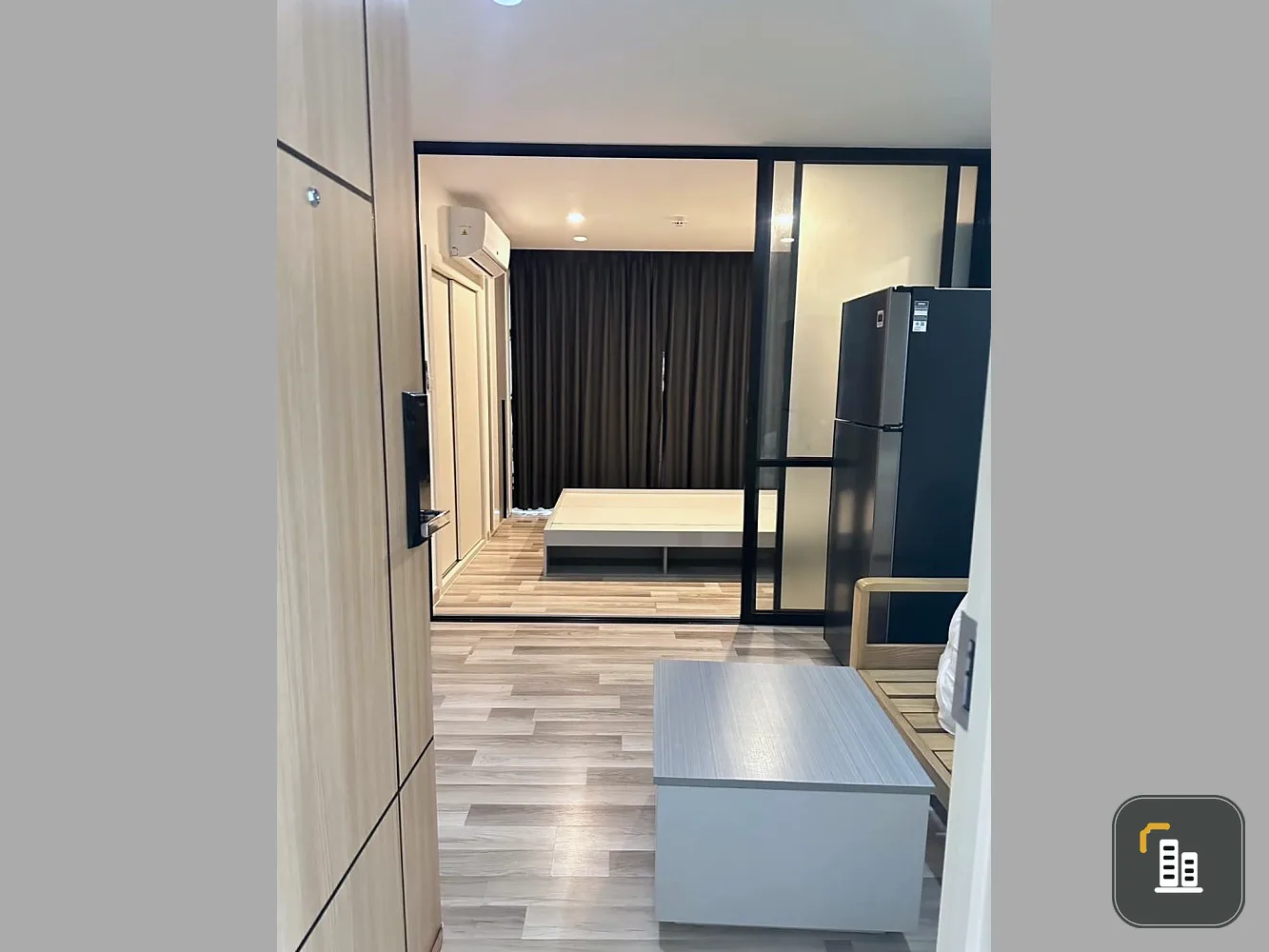 For sale: The Cube Premium Ratchada 32, 7th floor, partitioned room, fully furnished, reserve now, hurry!