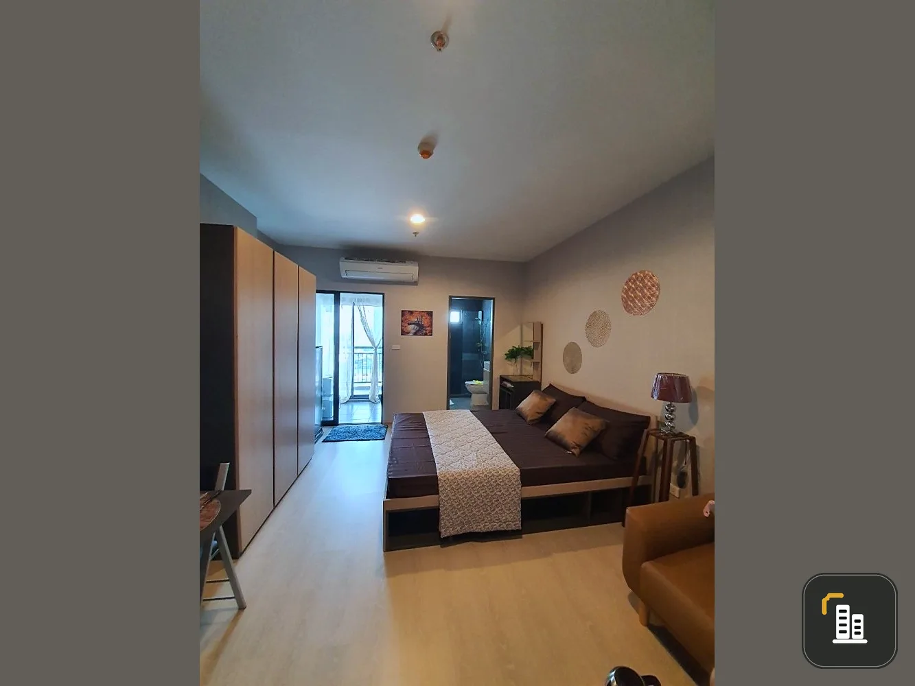 Condo for sale, Ideo Sukhumvit 115, Studio room, 18th floor, high view, complete here, come and own it today.