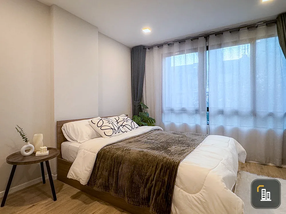For sale: Atmoz Lat Phrao 71, 3rd floor, Building A, spacious, airy room, great location, complete with everything you need to live in.