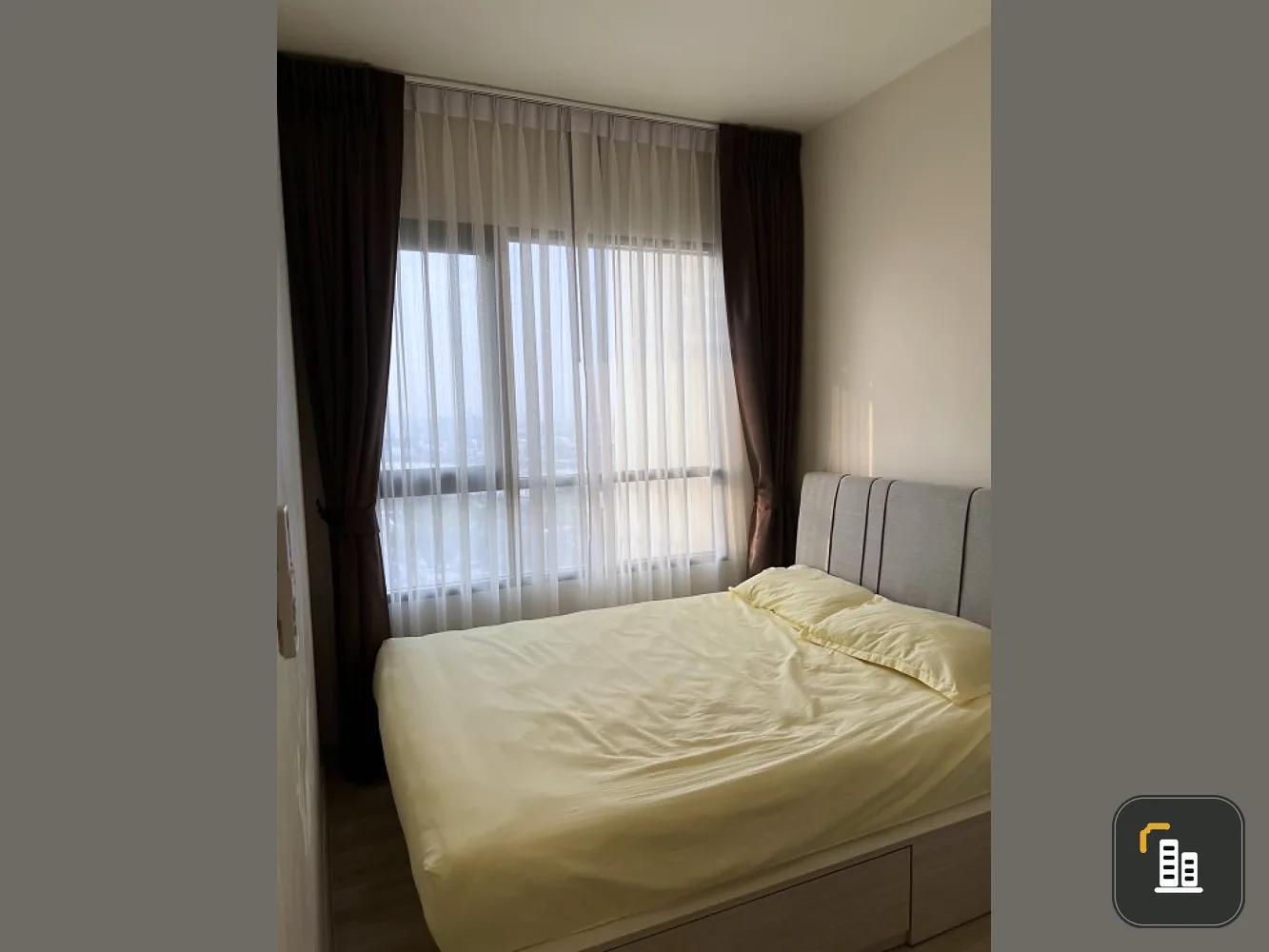 For rent: Niche Mono Mega Space Bangna, 24th floor, corner room, private, fully furnished, nice to live in, book now.