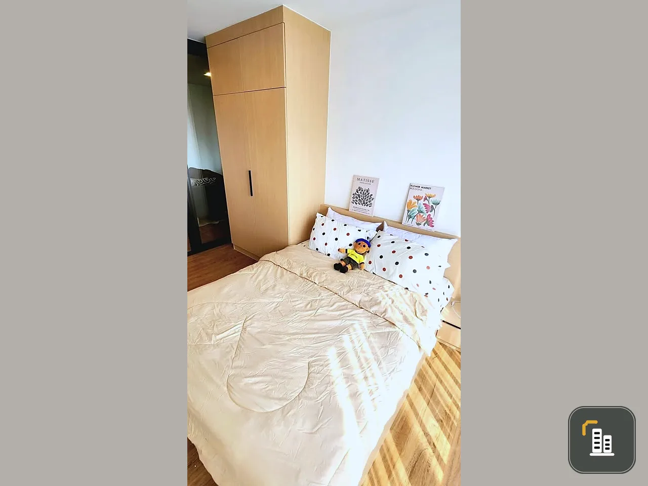 For rent: The Line Vibe, 19th floor, beautiful city view, decorated in Muji style, simple and very nice, you must arrange it!!