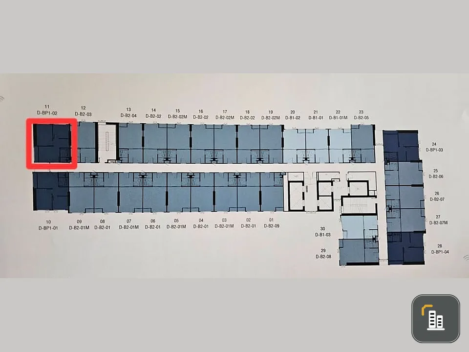Selling down payment Origin Place Tao Poon Interchange, very high floor room, corner building, private, few people passing in front of the room, urgen