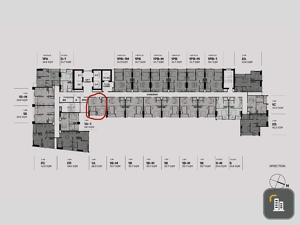 Selling down payment, Matrix District, Lat Phrao, the room is not hot, the materials inside the room are of good quality, if you don't book, you will