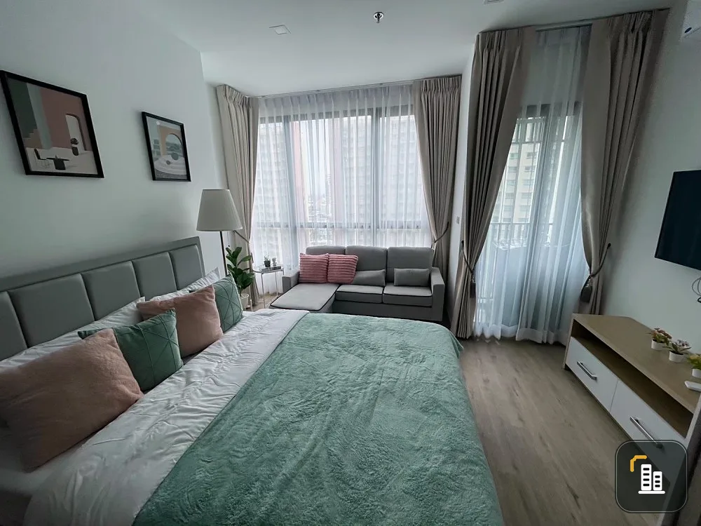 For rent: The Rich Rama 9-Srinakarin, fully furnished room with decorations, ready to move in