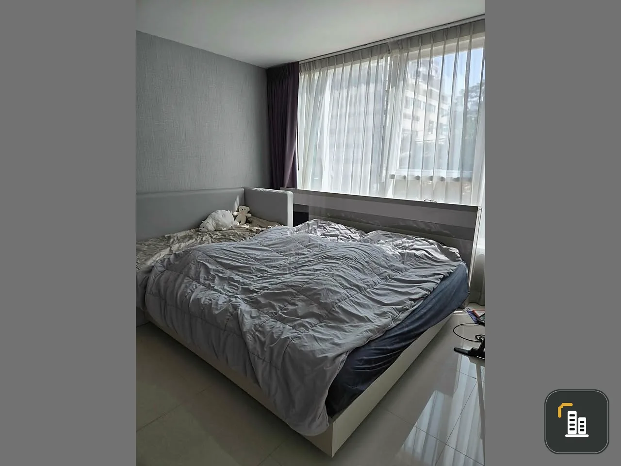 Condo for rent Sukhumvit Living Town, large room, comfortable, 3rd floor, garden view, reserve now, don't wait.