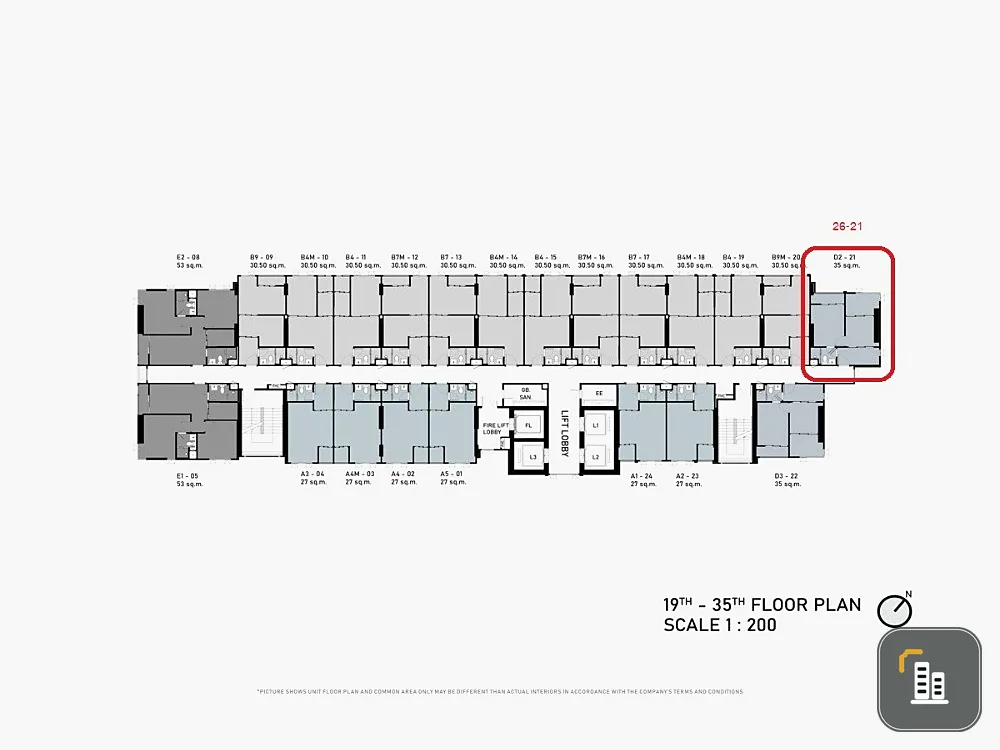 Selling down payment Aspire Onnut Station, 26th floor, position 21, good project, worth living in, reserve now, don't miss out.