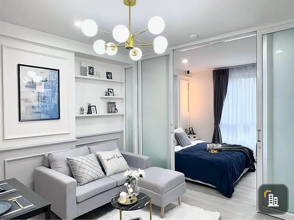 For sale: Double U Condo Phahon-Ladprao, 2nd floor room, suitable for food lovers because it is very close to food sources.