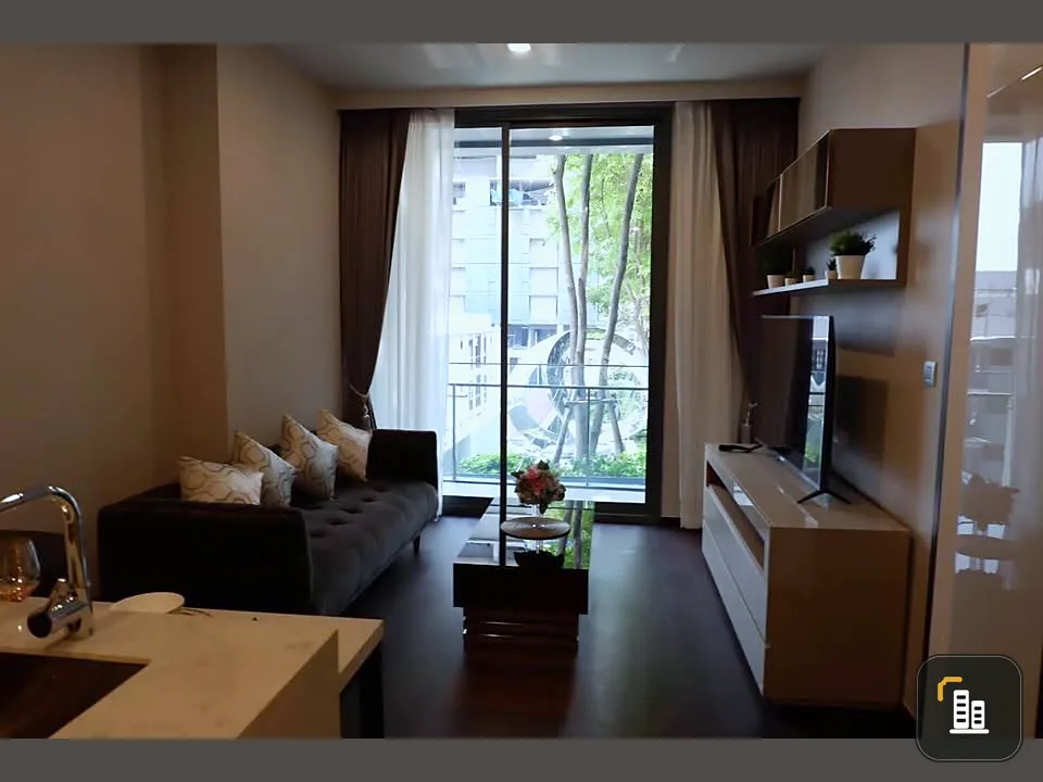 For rent: Lavi Sukhumvit 57, beautiful garden view, central area, corner room, quiet, beautiful, very luxurious, fully furnished, ready to move in