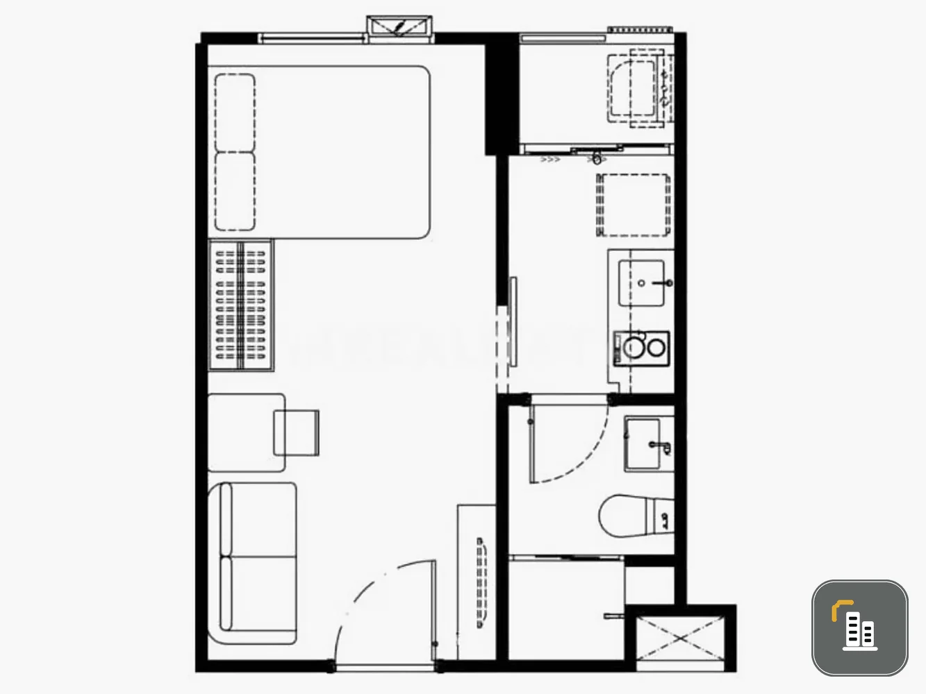Selling down payment slips for Atmoz Season Lat Krabang, 4th floor, outside view, comes with a very good price. Hurry and reserve now. Don't miss out.