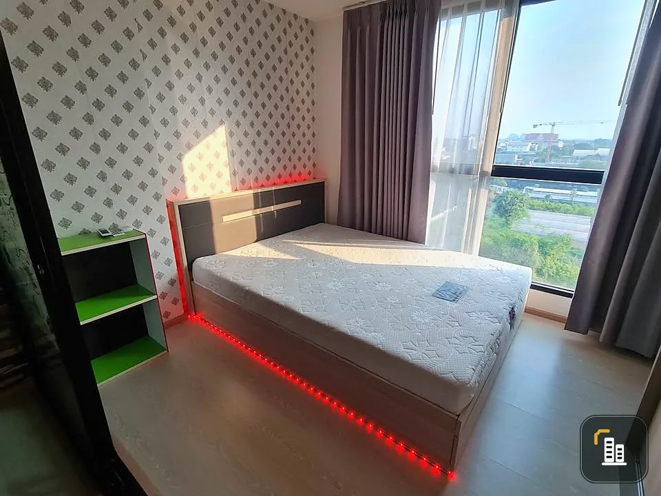 Condo for sale, The Excel Khu Khot, well-separated rooms, wallpapered throughout the room, come and reserve now, don't wait.