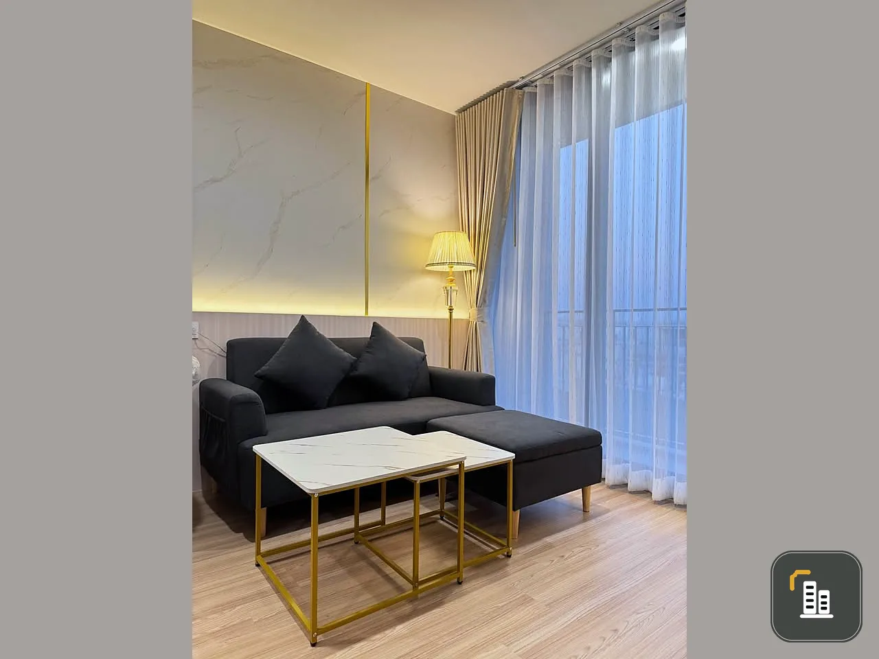 For rent: Skyrise Avenue Sukhumvit 64, corner room, high floor, beautiful view, quiet, no blocked view, fully furnished in every area