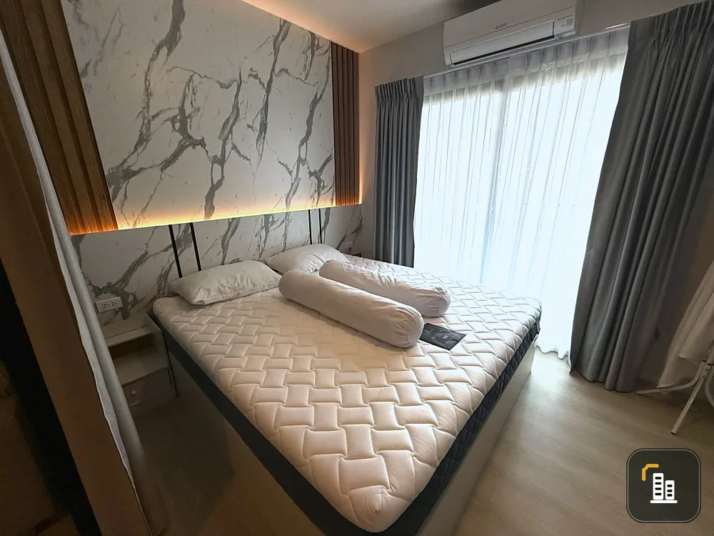 For rent, A Space Mega, 2 bedrooms, built-in, very beautiful, complete electrical appliances and furniture, hurry up and grab it now.