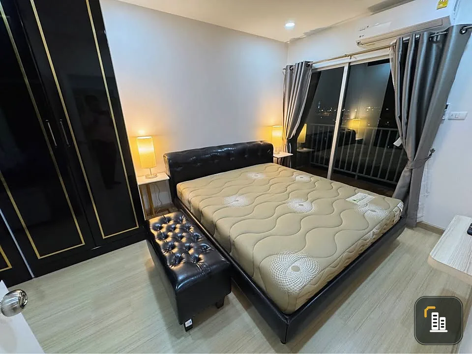 For rent Supalai Veranda Sukhumvit 117, 1 bedroom, 1 multipurpose room, large corner room, great view, book now