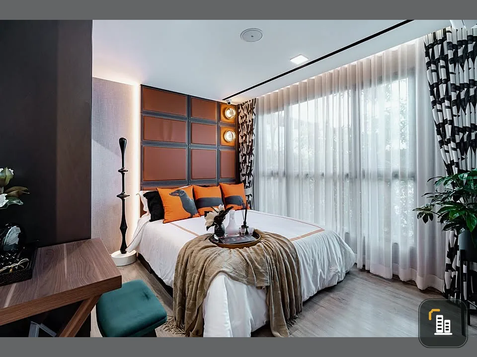 Down payment for sale, Atmoz Palacio Lat Phrao-Wang Hin, swimming pool view, 7th floor, private, fully furnished, hurry and book now.