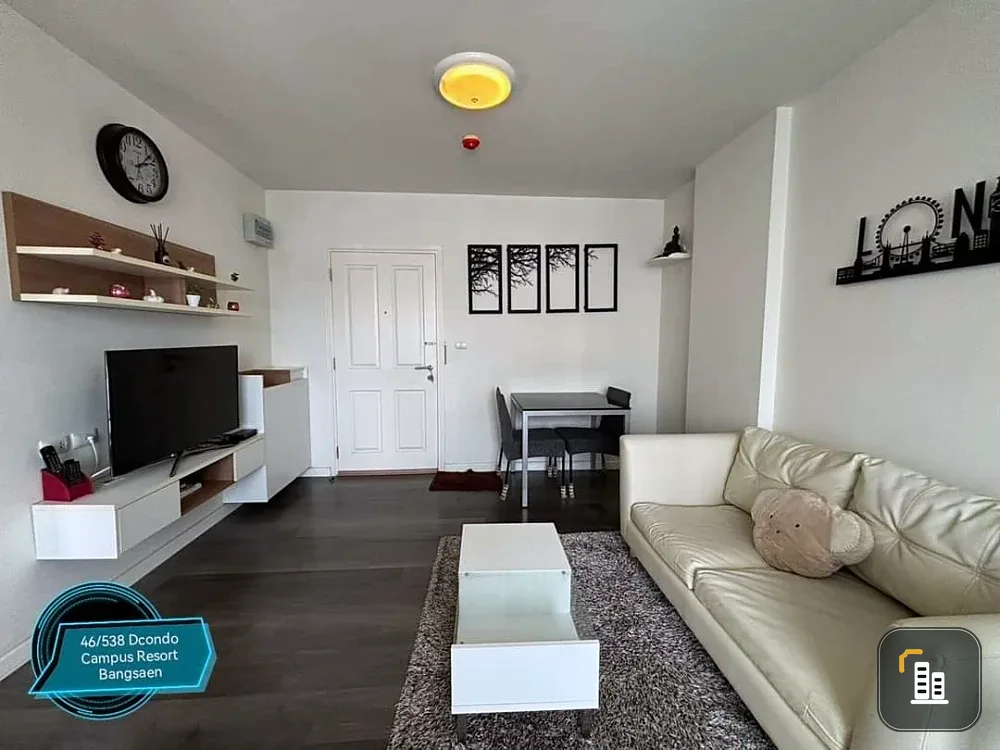 For sale: Dcondo Campus Resort Bangsaen, a comfortable room with complete decorations
