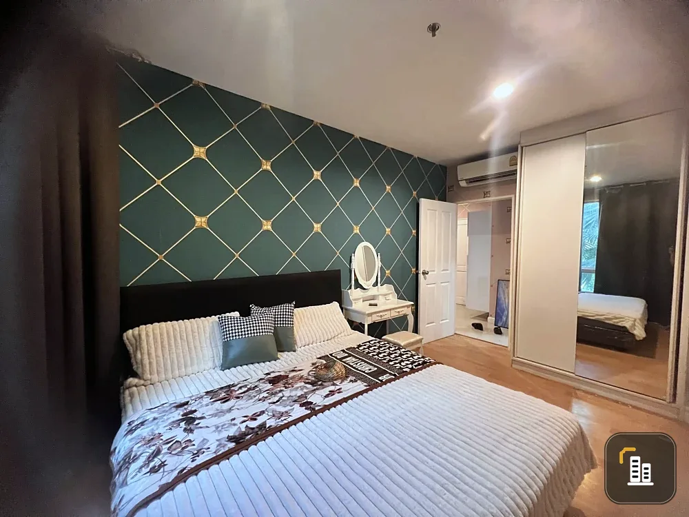 For rent: Condo at City Sukhumvit 101/1, nice room, nice wallpaper, good price, hurry and reserve now.