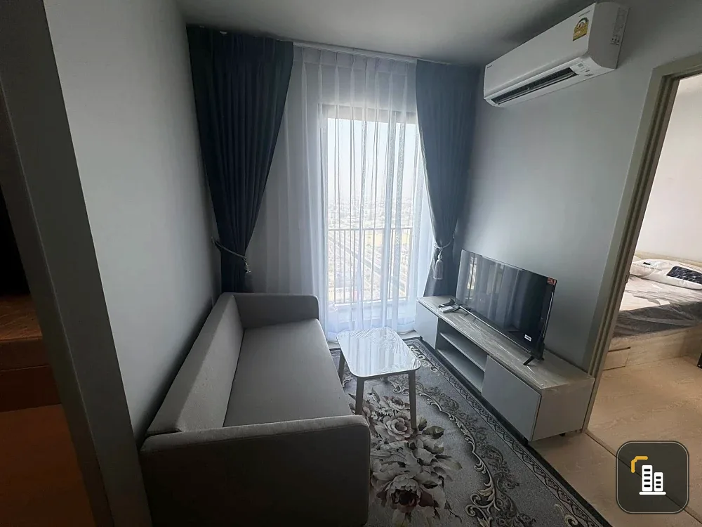 For rent: NUE Mega Plus Bangna, high floor, good location, 2 bedrooms, fully furnished, hurry and reserve before you miss out.